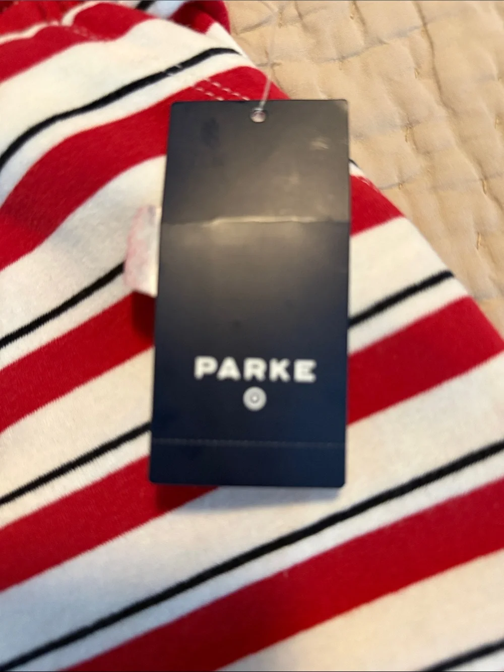 Parke for Target Red & White Striped Women’s Athletic Drawstring Shorts